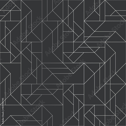 Silver texture. Seamless geometric pattern. Silver background. Vector seamless pattern. Geometric background with rhombus and nodes.