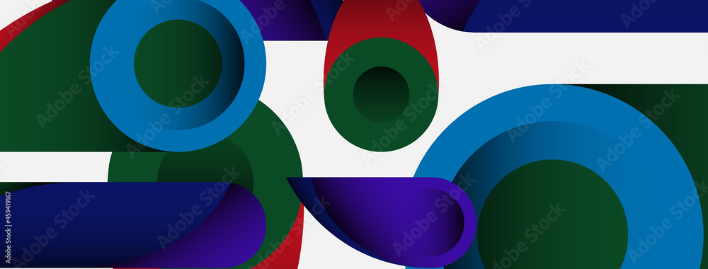 Abstract background. Minimal geometric circles and round style shapes with deep shadow effects. Trendy technology business template for wallpaper banner or background Abstract background. Minimal geometric circles and round style shapes with deep shadow effects. Trendy technology business template for wallpaper banner or background