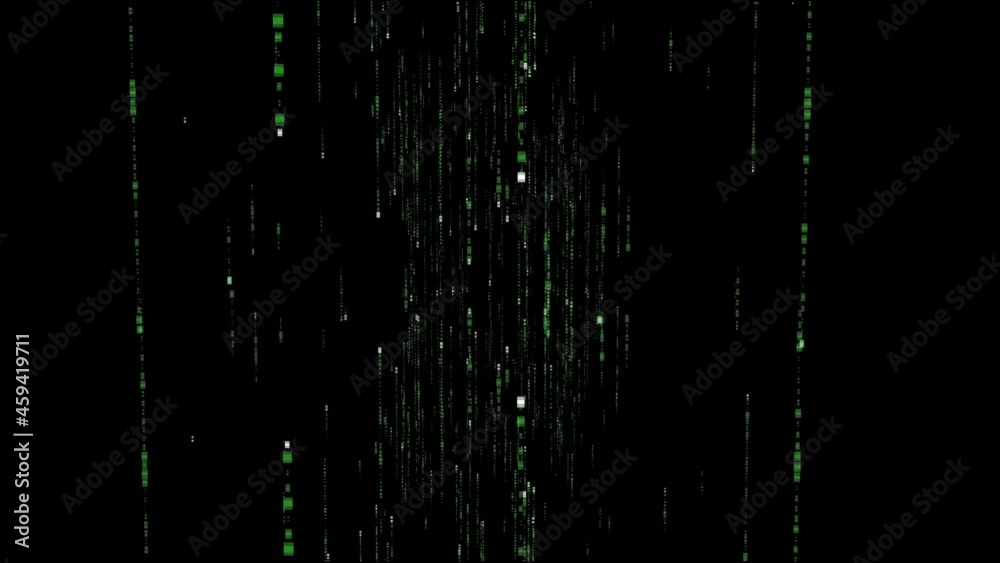 Technology hacking 4k footage on black background