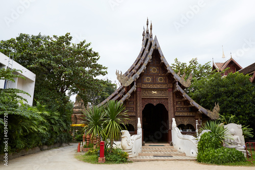 Famous temples, architectural appearance. Details closeup, Chiang Mai, Thailand © lichaoshu