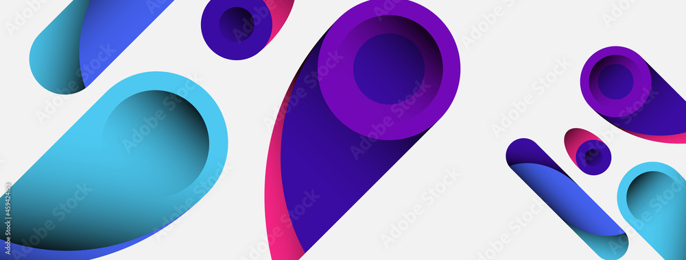 Abstract background. Minimal geometric circles and round style shapes with deep shadow effects. Trendy technology business template for wallpaper banner or background Abstract background. Minimal geometric circles and round style shapes with deep shadow effects. Trendy technology business template for wallpaper banner or background
