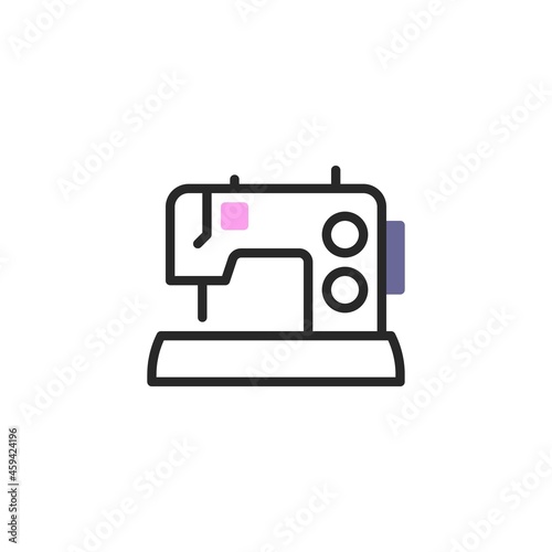 Sewing machine line icon