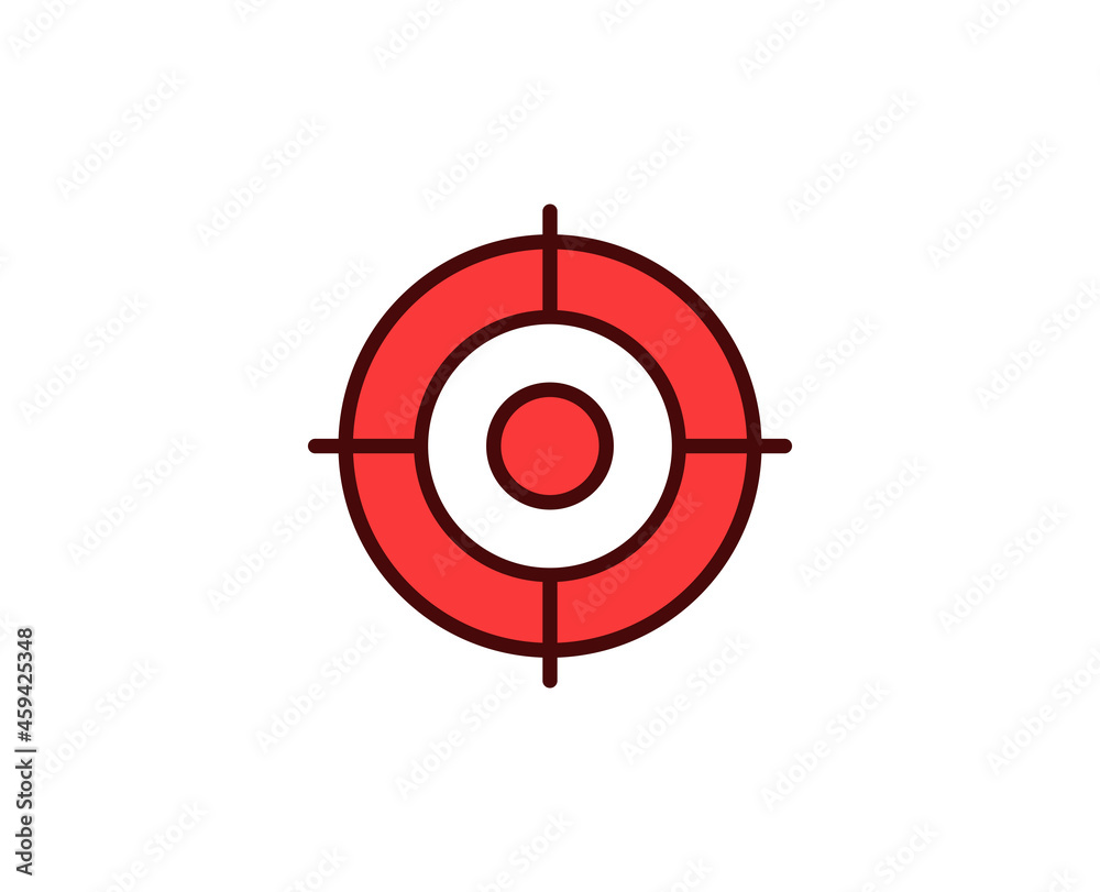 Target premium line icon. Simple high quality pictogram. Modern outline style icons. Stroke vector illustration on a white background. Target premium line icon. Simple high quality pictogram. Modern outline style icons. Stroke vector illustration on a white background.
