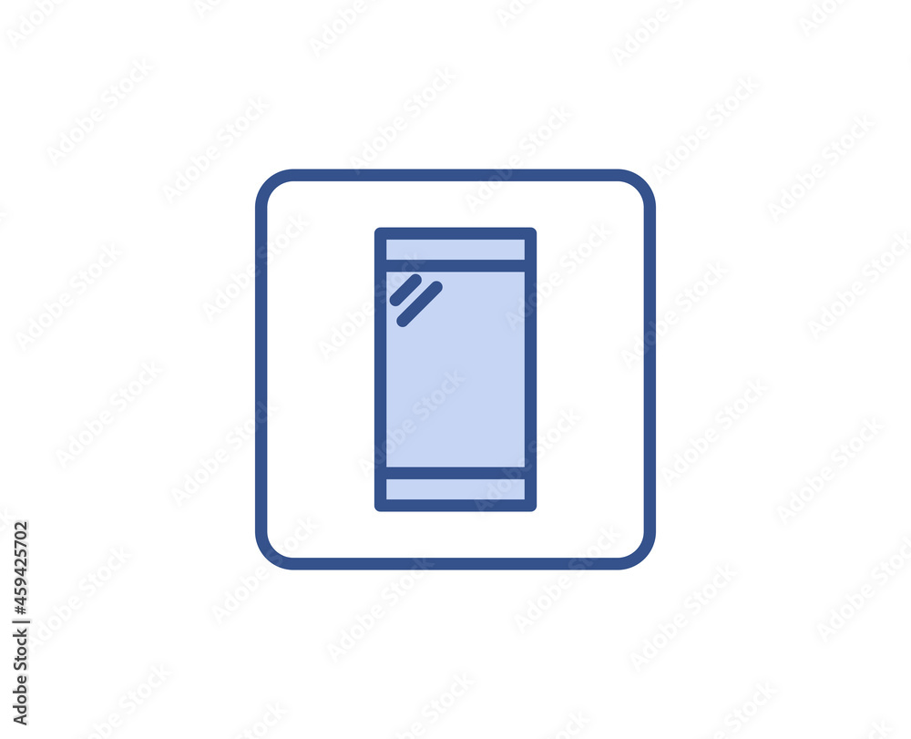 Line smartphone icon isolated on white background. Outline symbol for website design, mobile application, ui. Electronics pictogram. Vector illustration, editorial stroсk. Line smartphone icon isolated on white background. Outline symbol for website design, mobile application, ui. Electronics pictogram. Vector illustration, editorial stroсk.