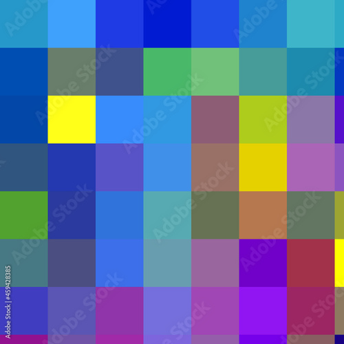 Colorful shapes abstract background with squares