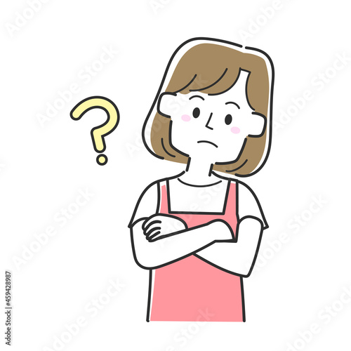 疑問を感じている主婦