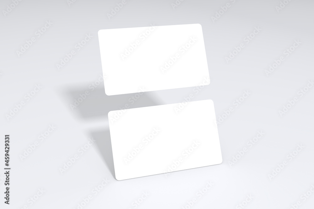 Mockup of two blank Business Card. 3d Rendering, Isolated with clipping path. Mockup of two blank Business Card. 3d Rendering, Isolated with clipping path.