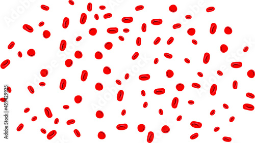 Vector of the bloody cells