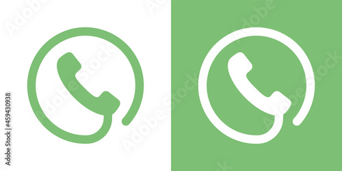 Phone icon. Telephone icon. Contact symbol vector illustration.