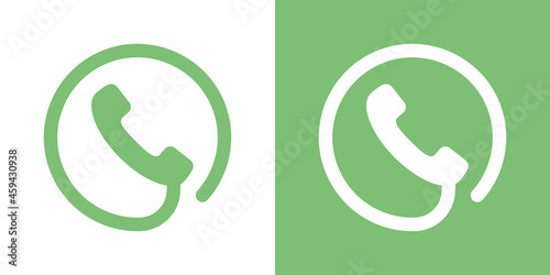 Phone icon. Telephone icon. Contact symbol vector illustration.
