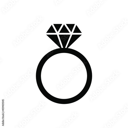 Ring icon vector. jewel illustration sign. bijouterie symbol or logo.