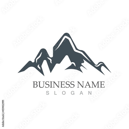 Mountain icon Logo template vector