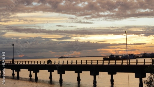 sunset on the pier