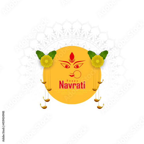 vector illustration of navratri  celebration.