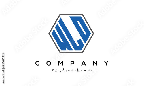 letters WLO creative polygon logo victor template	
