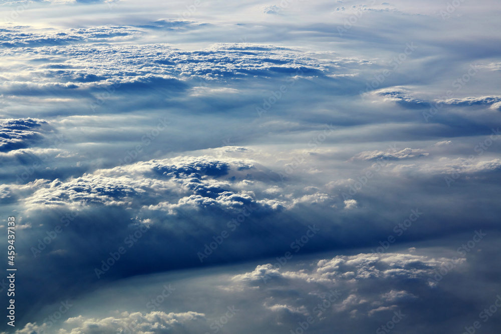 Clouds background, at high altitude Clouds background, at high altitude