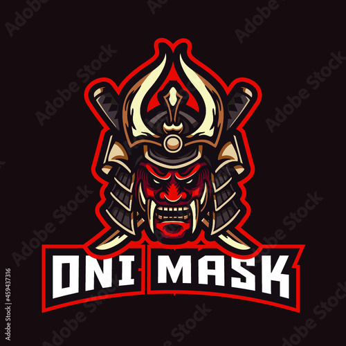 Den mask logo design template