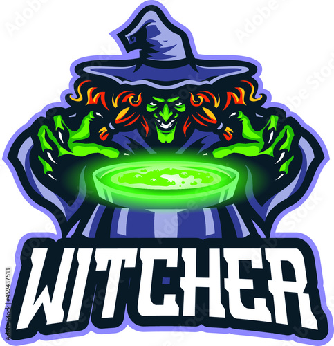 Witcher logo design template