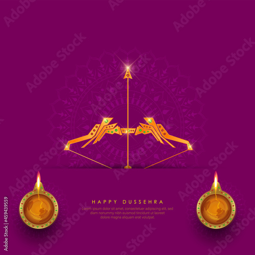 abstract illustration of dussehra. vector
