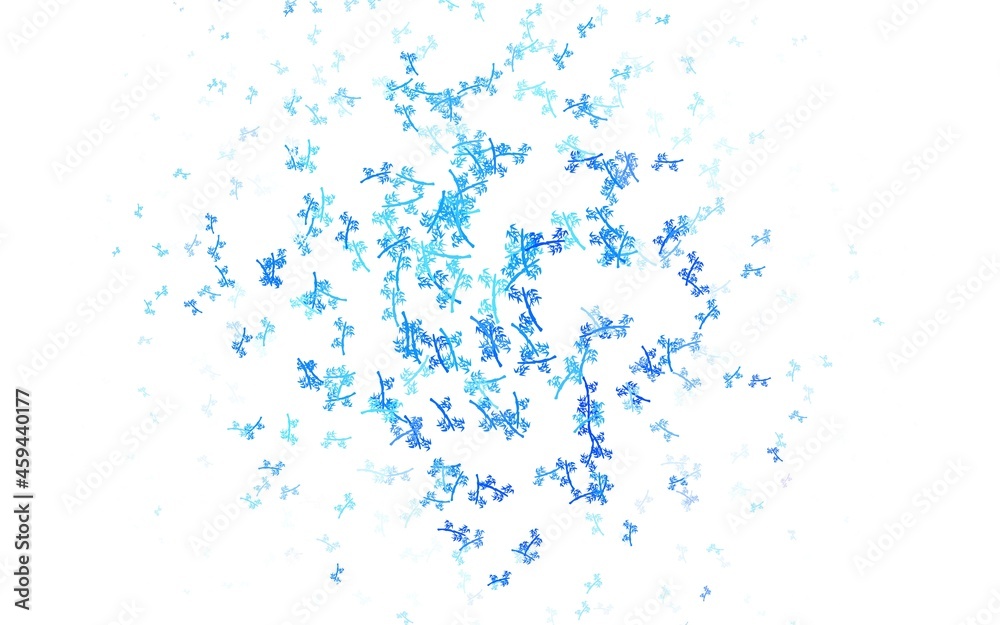 Fototapeta premium Light BLUE vector elegant background with branches.
