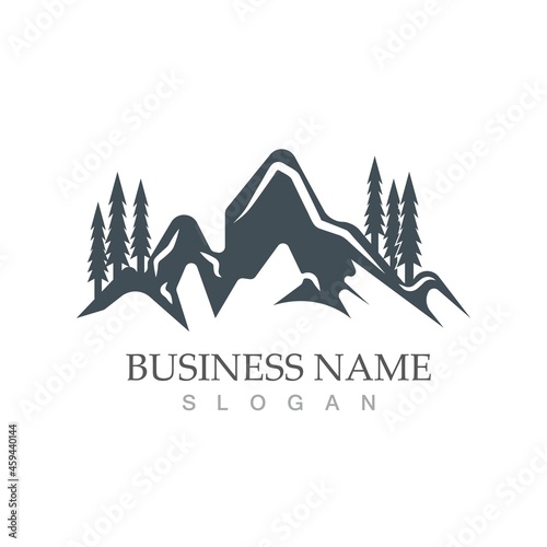 Mountain icon Logo template vector