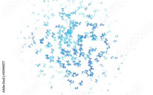 Light BLUE vector elegant background with branches.