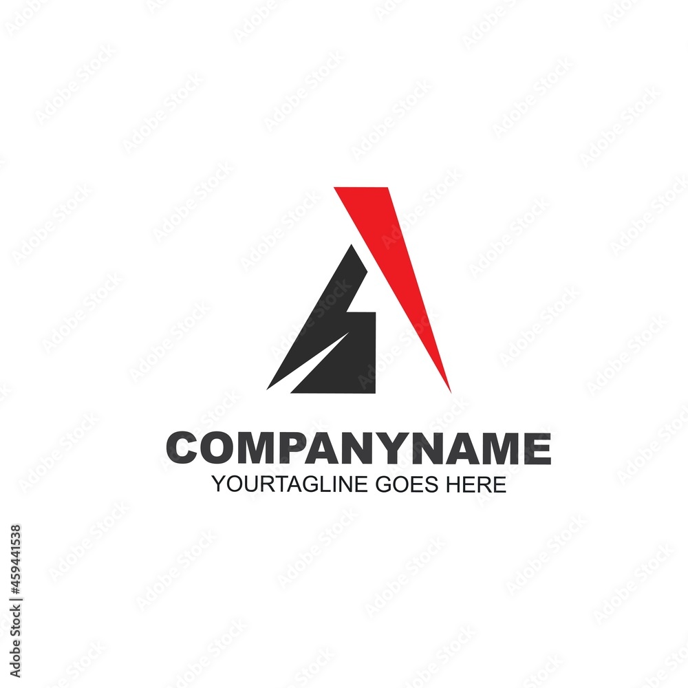 A Letter Business Template Vector A Letter Business Template Vector