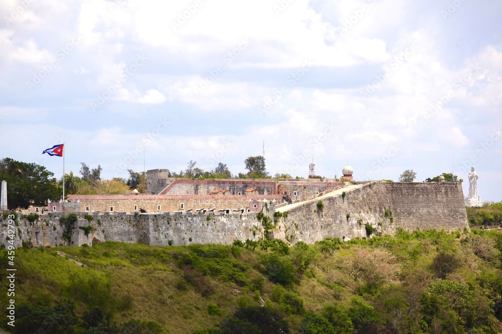 The fort defending the port of Havana, Cuba.