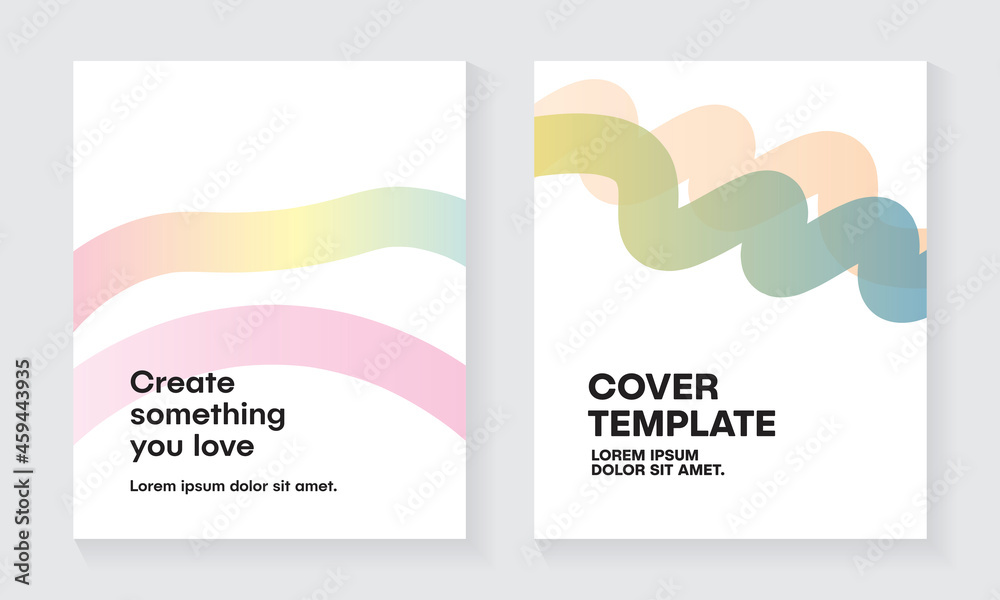 Clean Lines Abstract Gradient Light Rainbow Vector Design for Event, Poster, Banner Background