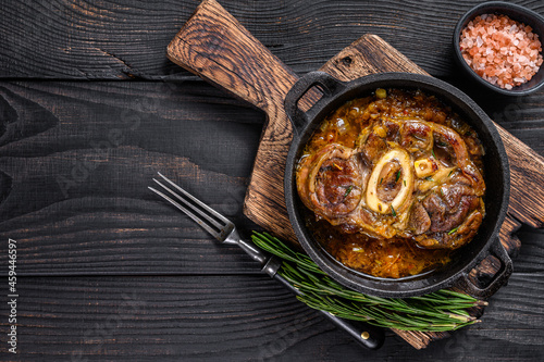 Fotografie, Obraz Stew veal shank meat OssoBuco,  italian osso buco steak