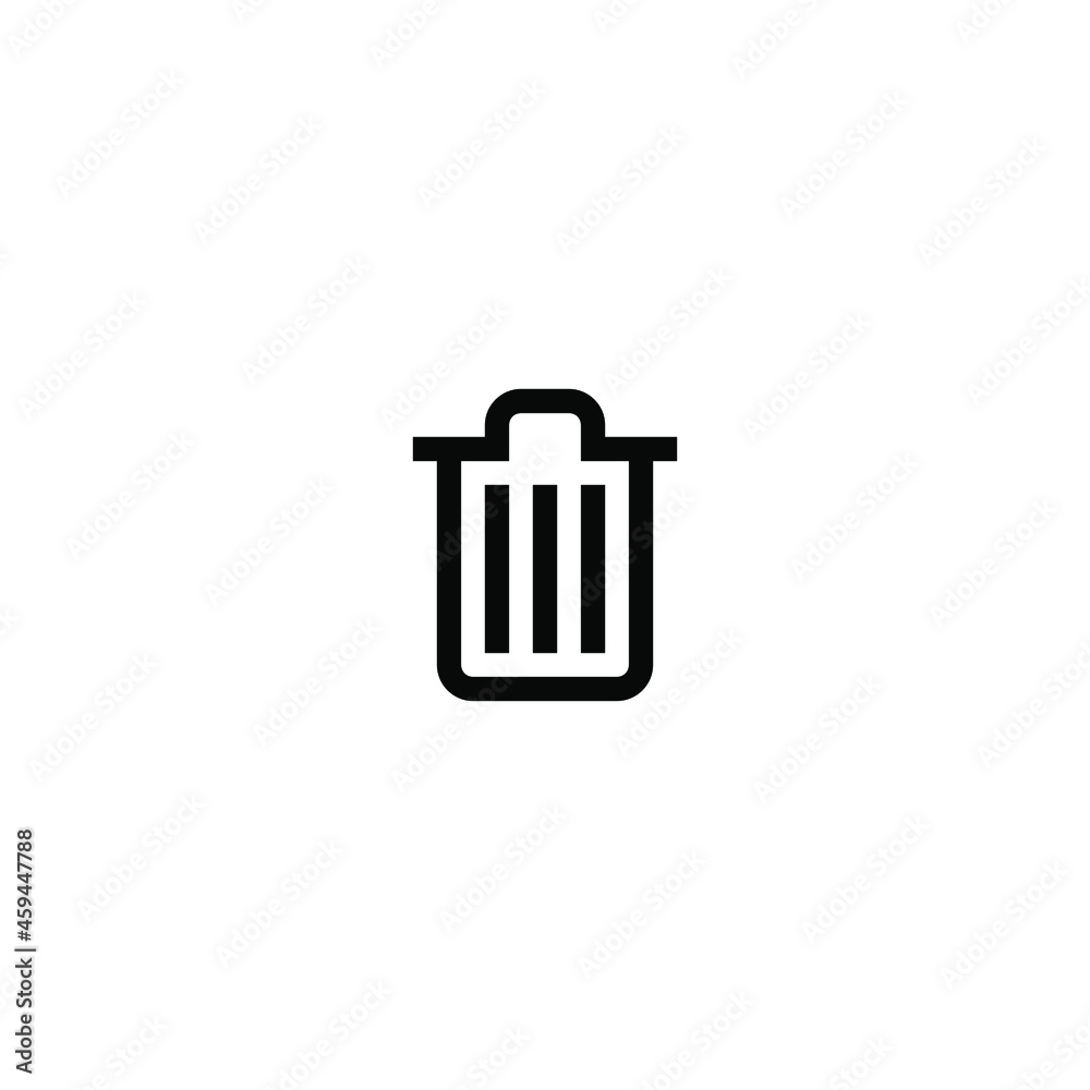 Recycle bin icon vector isolated on white background Recycle bin icon vector isolated on white background