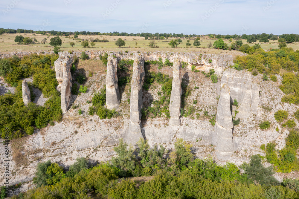 The rock formation Chuklite in the Rachene River Canyon