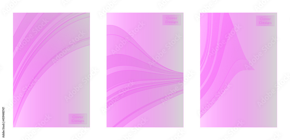 Set of cover background vector