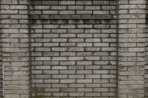 Fence, wall - concrete wall. one section with columns