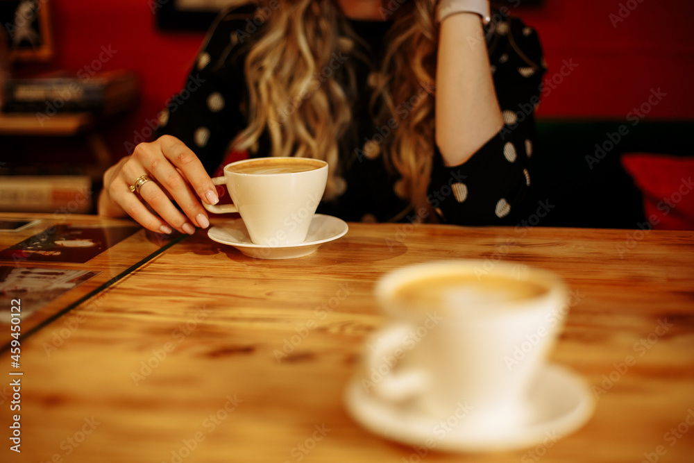 a cup of coffee on the table a cup of coffee on the table