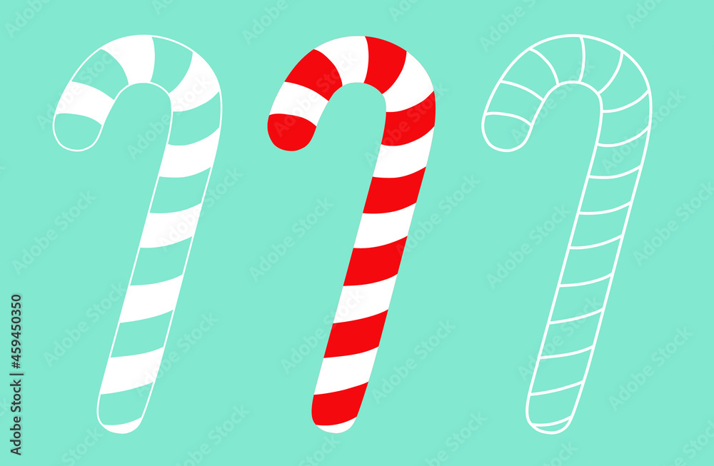 Candy Cane sweets vector illustration Candy Cane sweets vector illustration