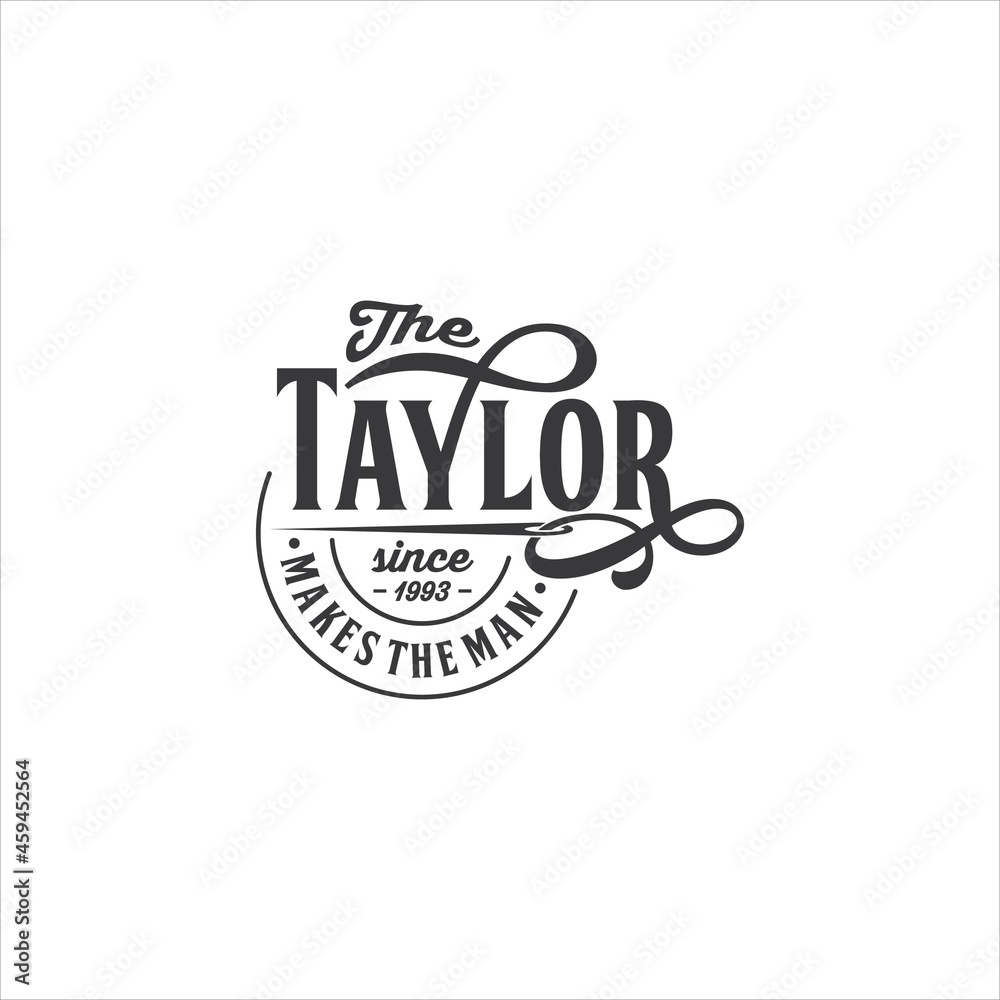 Quote Taylor Logo Design Vector Image