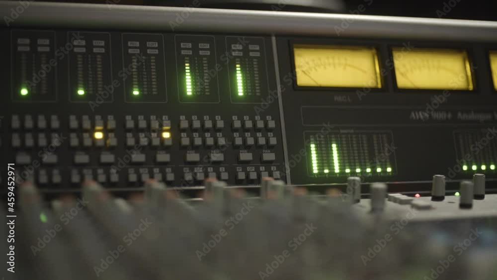Music studio mixer with bars Music studio mixer with bars
