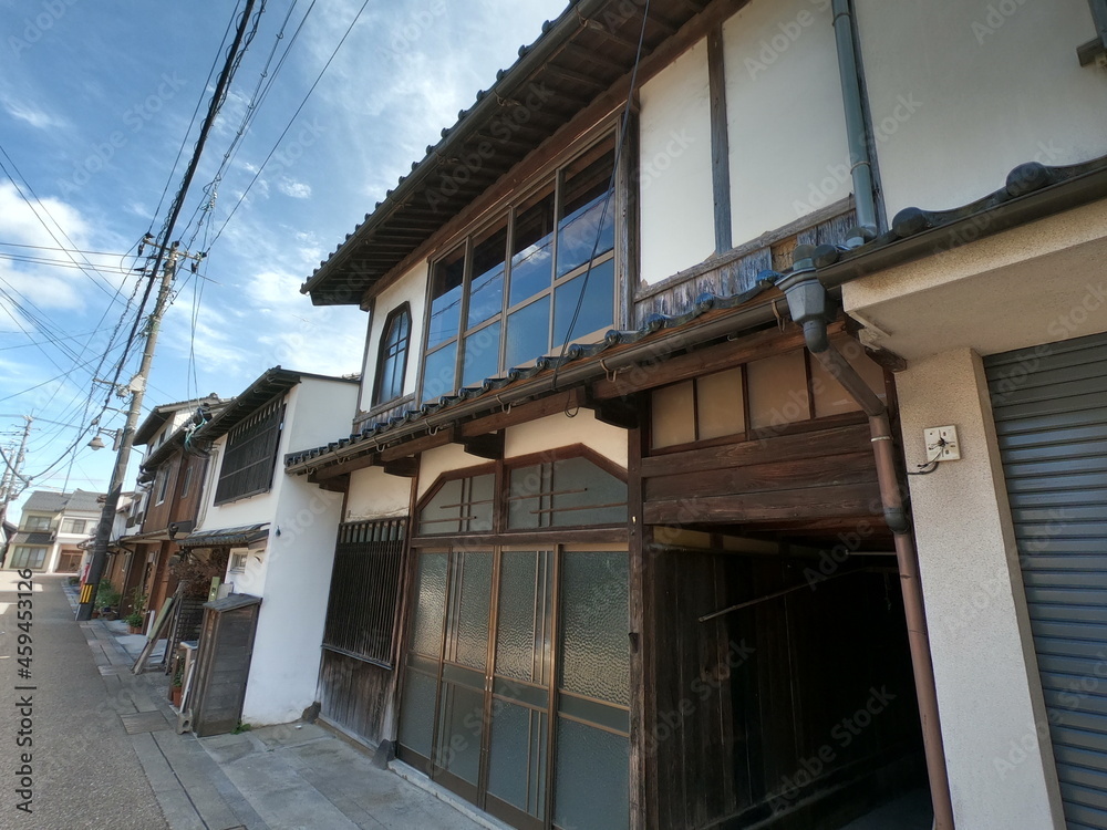 木綿街道の街並み、島根