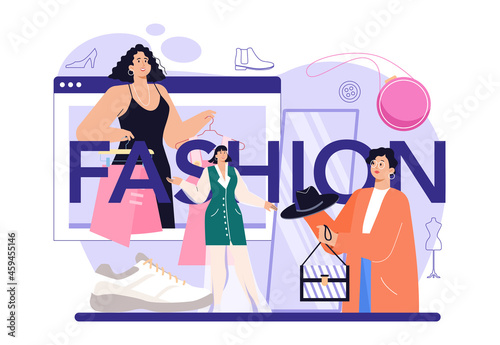 Fashion typographic header. Modern, creative job, professional