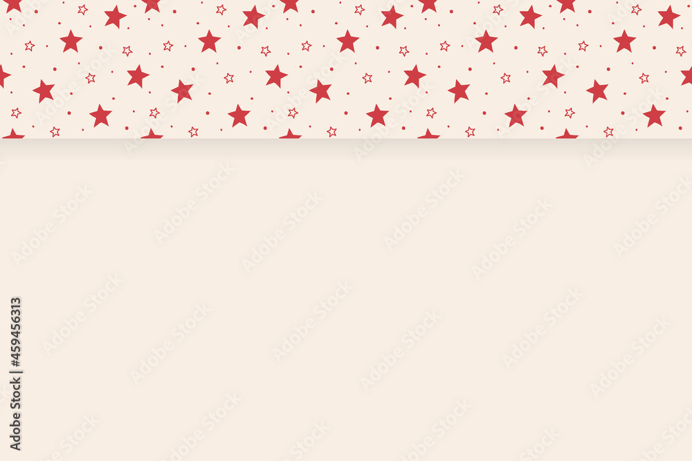 Empty card with stars. Christmas concept. Vector