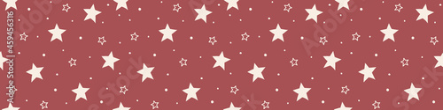 Christmas pattern with stars. Wallpaper concept. Banner. Vector