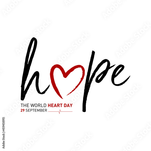 29 september world heart day concept design vector illustration