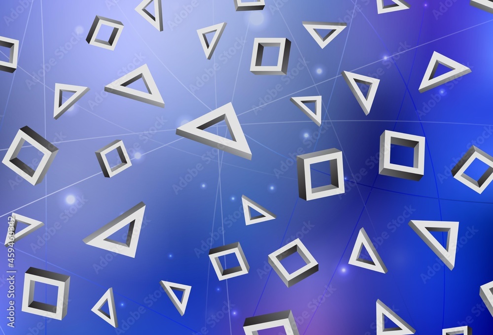 Light BLUE vector backdrop with rhombus. Light BLUE vector backdrop with rhombus.