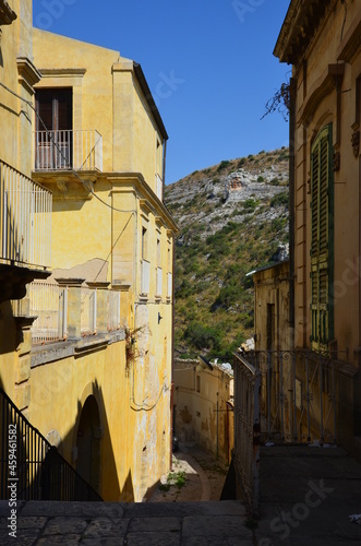 Some photos from the beautiful city of Ragusa Ibla, or Old Ragusa, pearl of the Val di Noto, in the south-east part of Sicily, taken during a trip in the summer of 2021. photo