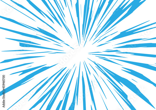 Fotografie, Obraz Blue white grunge star rays abstract background. Vector design