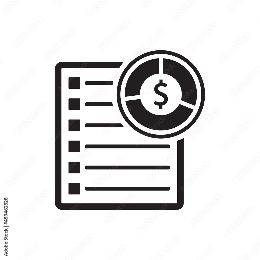 Bar chart document icon - pie chart file icon - diagram list icon Bar chart document icon - pie chart file icon - diagram list icon
