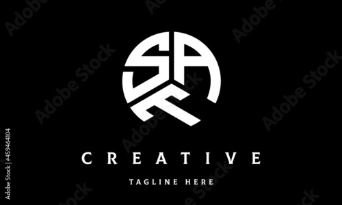 SAT creative circle three letter logo vector