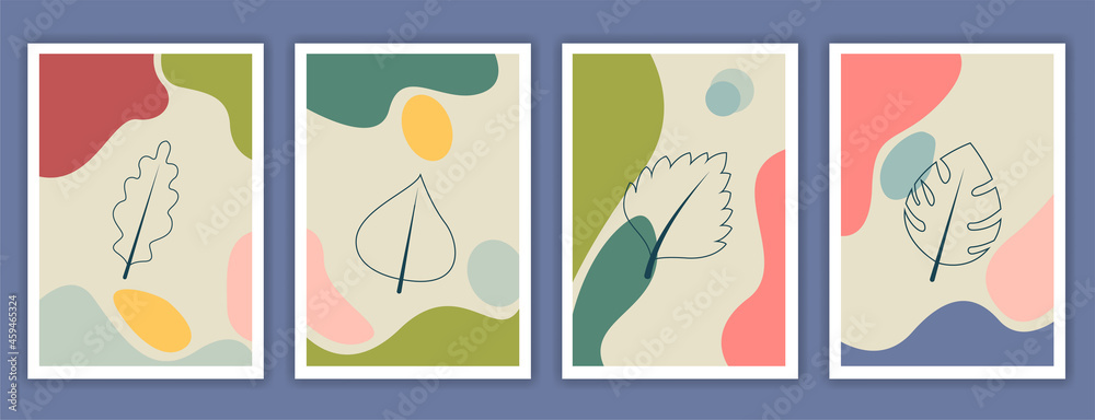 Collection of abstract background designs, minimalist poster, social media promotional content. Vector illustration. modern abstrak pastel color.