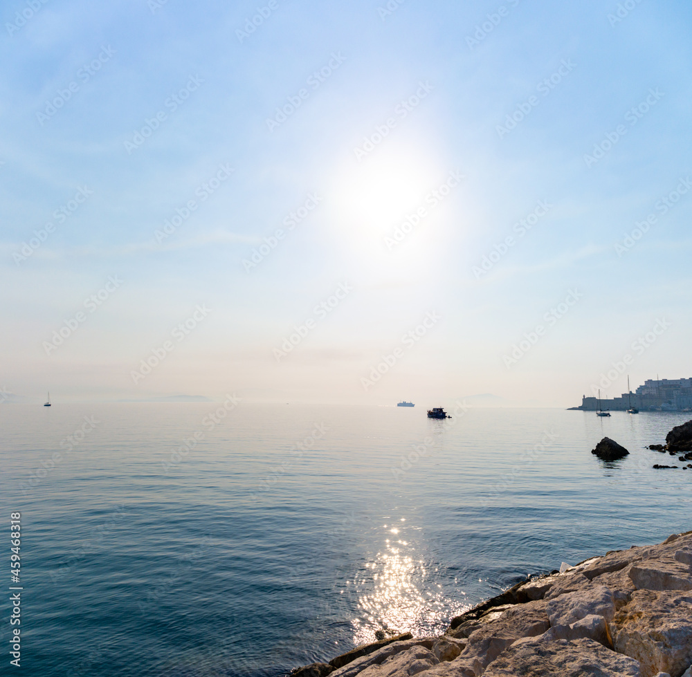 Morning walk in old part of Gaeta, ancient Italian city in province Latina Morning walk in old part of Gaeta, ancient Italian city in province Latina